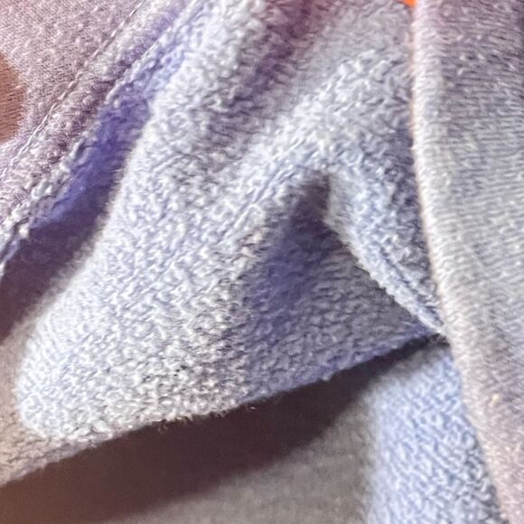 Zelo tie dye fleece size XXL shorts blue drawstring waist - Picture 5 of 8